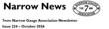 Narrow News 224, October 2026 Banner Narrow News 224, October 2026 Banner